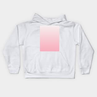 Pale Coral to French Rose Pink Ombre Fade Sunset Gradient Kids Hoodie